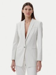 HUGO Marynarka 50537759 Biały Slim Fit. Białe marynarki i żakiety Hugo, bez wzorów, z syntetyku, bez ramiączek. Za 859.99 zł.