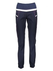 Crazy Spodnie funkcyjne w kolorze granatowo-białym rozmiar: S. Niebieskie spodnie dresowe Crazy, bez wzorów, z materiału, outdoorowe. Za 113.90 zł.