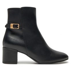 Botki HÖGL. Czarne botki Högl, bez wzorów, bez obcasa, na słupku, bez zapięcia. Za 529.99 zł.
