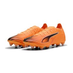 Buty piłkarskie unisex ULTRA 6 MATCH MxSG PUMA. Brązowe buty do biegania Puma, bez wzorów, bez zapięcia, do biegania. Za 369.00 zł.