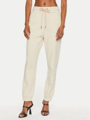 Pinko Spodnie dresowe Carico 100371 A27V Beżowy Regular Fit. Brązowe spodnie dresowe Pinko, bez wzorów, z bawełny. Za 399.99 zł.