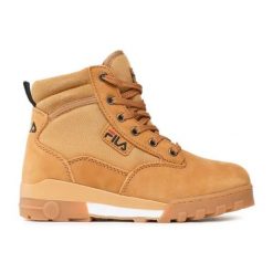 Buty Fila Grunge Ii Mid Wmn FFW0217-23015 żółte. Żółte buty trekkingowe z gumy, bez zapięcia. Za 607.12 zł.
