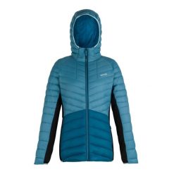 Kurtka Damska Leedre Padded Jacket. Czarne kurtki Regatta, m, bez wzorów, z elastanu, z kapturem. Za 168.99 zł.