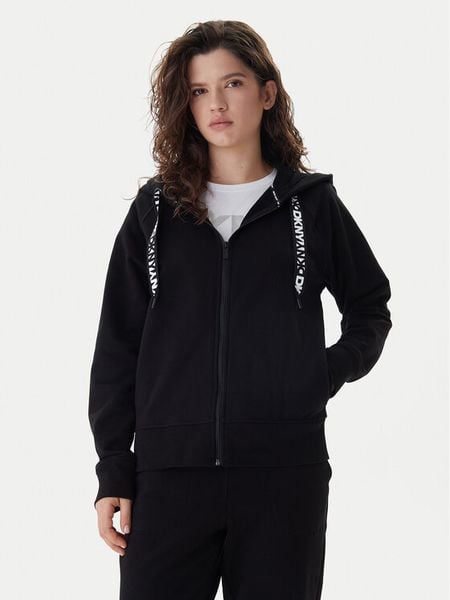 DKNY Sport Bluza DP5J9510 Czarny Relaxed Fit. Czarne bluzy bez kaptura DKNY Sport, m, bez wzorów, z bawełny, bez kaptura. Za 349.99 zł.