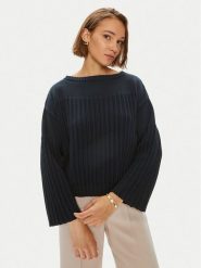Weekend Max Mara Sweter Spider 2425366171 Granatowy Standard Fit. Niebieskie swetry Weekend Max Mara, s, bez wzorów, z bawełny, bez ramiączek. Za 679.99 zł.