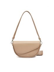 Valentino Torebka Piper VBS8DM09 Beżowy. Brązowe listonoszki Valentino, bez wzorów, ze skóry, bez dodatków. Za 449.99 zł.