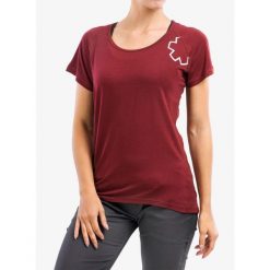 Koszulka wspinaczkowa damska Ocun Bamboo T Blossom. Czerwone t-shirty sportowe Ocun, bez wzorów, bez ramiączek, wspinaczkowe. Za 140.99 zł.
