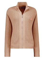 Geographical Norway Kardigan "Flexible" w kolorze beżowym rozmiar: M. Brązowe swetry Geographical Norway, m, bez wzorów, bez ramiączek. Za 178.37 zł.