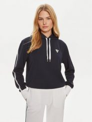 Guess Bluza V4GQ01 KBFB2 Granatowy Regular Fit. Niebieskie bluzy Guess, xs, z aplikacjami, z syntetyku, bez kaptura. Za 229.99 zł.