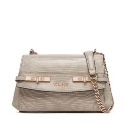 Torebka Guess. Brązowe kopertówki Guess, z aplikacjami, wizytowe, bez dodatków. Za 589.99 zł.