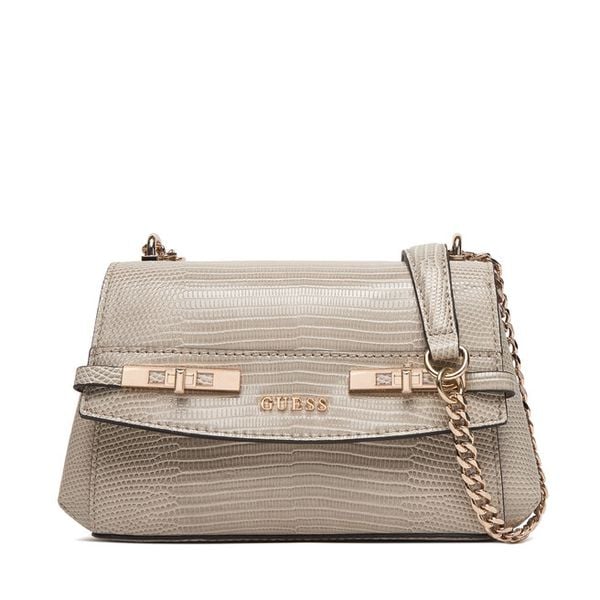 Torebka Guess. Brązowe kopertówki Guess, z aplikacjami, wizytowe, bez dodatków. Za 503.99 zł.