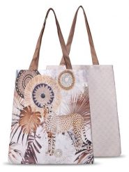 Hip Shopper bag "Raeni" w kolorze beżowo-jasnobrązowym - 40 x 45 cm rozmiar: 40x45 cm. Brązowe shopper bag Hip, bez wzorów, z materiału, na ramię, bez dodatków. Za 30.99 zł.