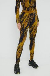 Icebreaker legginsy funkcyjne 250 Vertex. Brązowe legginsy Icebreaker, bez wzorów, z materiału. W wyprzedaży za 479.99 zł.