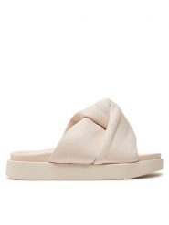 Inuikii Klapki Soft Crossed 70104-140 Écru. Klapki Inuikii, bez wzorów, ze skóry, bez obcasa, bez zapięcia. Za 599.99 zł.