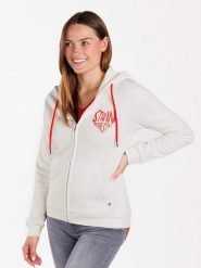 KEY LARGO Bluza "Sweet Apple" w kolorze białym rozmiar: M. Białe bluzy KEY LARGO, m, bez wzorów, bez kaptura. Za 108.74 zł.