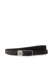 Calvin Klein Pasek Damski Ck Cut Square Buckle 2.0_Mono K60K613243 Czarny. Czarne paski Calvin Klein, bez wzorów, ze skóry. Za 109.99 zł.