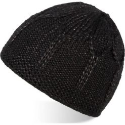 Czapka damska czarna PAOLO PERUZZI A-01-BL. Czarne czapki zimowe PAOLO PERUZZI, bez wzorów, z materiału, klasyczne. Za 39.99 zł.
