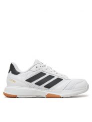 Adidas Buty halowe Ligra 8 Indoor Shoes IH8118 Biały. Białe buty treningowe adidas, bez wzorów, z materiału, bez zapięcia. Za 329.99 zł.