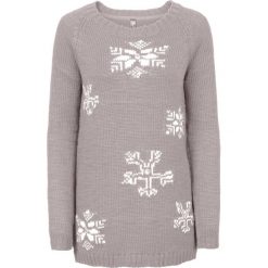 Sweter bonprix jasnoszary melanż. Szare swetry bonprix, melanż. Za 59.99 zł.