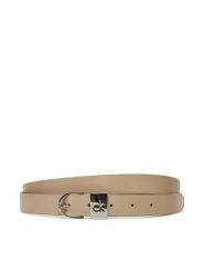 Calvin Klein Pasek Damski Ck Loop Rnd Buckle 2.5_Smooth K60K612936 Beżowy. Brązowe paski Calvin Klein, bez wzorów, ze skóry. Za 149.99 zł.