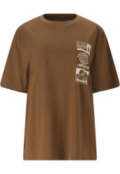 T-shirt damski Whistler Arwen. Brązowe t-shirty sportowe WHISTLER, bez wzorów, z bawełny, bez ramiączek, trekkingowe. Za 128.50 zł.