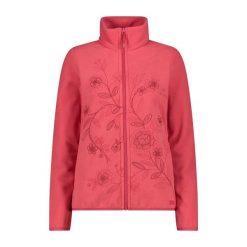 Bluza damska turystyczna CMP 34H0436. Czerwone bluzy CMP, l, bez wzorów, bez kaptura, trekkingowe. Za 382.50 zł.