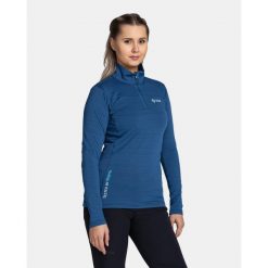 Damska bluza techniczna Kilpi MONTALE-W. Niebieskie bluzy z kapturem Kilpi, bez wzorów, z materiału, bez kaptura, trekkingowe. Za 215.49 zł.