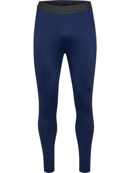 Legginsy Hummel Pro. Niebieskie legginsy sportowe Hummel, l, bez wzorów, z materiału, do biegania. Za 255.50 zł.