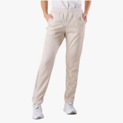 Spodnie treningowe damskie Swedemount Training Logo Pants II. Brązowe spodnie materiałowe SWEDEMOUNT, bez wzorów, z dresówki, sportowe. Za 199.99 zł.