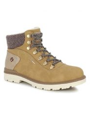 Kimberfeel Botki zimowe "Albane" w kolorze jasnobrązowym rozmiar: 37. Brązowe botki Kimberfeel, bez wzorów, bez obcasa, bez zapięcia. Za 280.79 zł.