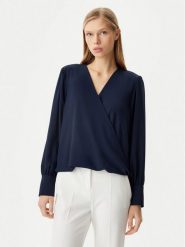 Rinascimento Bluzka CFC0122866003 Granatowy Regular Fit. Niebieskie bluzki Rinascimento, m, bez wzorów, z syntetyku, bez kołnierzyka, bez ramiączek. Za 149.99 zł.