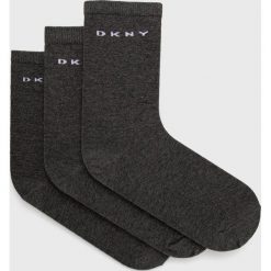 Dkny Skarpetki (3-pack) S4.0030T damskie kolor szary. Szare skarpetki DKNY, bez wzorów. W wyprzedaży za 43.99 zł.