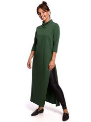Be Wear Tunika w kolorze zielonym rozmiar: L. Zielone tuniki Be Wear, l, bez wzorów, bez kołnierzyka, bez ramiączek. Za 114.71 zł.