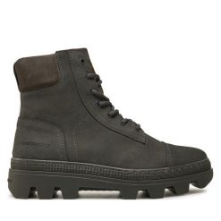 Botki G-Star Raw. Szare botki G-Star Raw, bez wzorów, retro, bez obcasa, na płaskiej podeszwie, bez zapięcia. Za 629.99 zł.