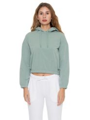 Bluza z kapturem damska Never Without. Białe bluzy LEONE 1947 APPAREL, m, bez wzorów, z kapturem, na fitness i siłownię. Za 294.70 zł.
