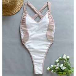 Strój kąpielowy jednoczęściowy z krzyżującymi ramiączkami odporny na chlor Otylie. Stroje jednoczęściowe Intica, bez wzorów, z materiału. Za 159.00 zł.