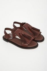 Sandały damskie skórzane Arte WEEKEND MAX MARA. Sandały Weekend Max Mara, bez wzorów, bez obcasa, bez zapięcia. Za 1,579.00 zł.