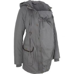 Parka ciążowa z wstawką niemowlęcą na nosidełko. Czarne płaszcze bonprix, s, bez wzorów, bez kaptura. Za 299.99 zł.