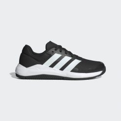 Buty treningowe Dropset Base. Białe buty treningowe adidas, bez wzorów, bez zapięcia, na fitness i siłownię. Za 279.00 zł.