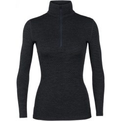 Icebreaker Bluzka Wmns 250 Vertex Ls Half Zip, Mountain Dash Jet Hthr/Black, S. Bielizna termoaktywna damska marki Icebreaker. W wyprzedaży za 425.00 zł.