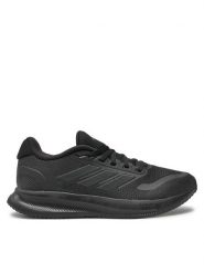 Adidas Buty do biegania Runfalcon 5 IE8828 Czarny. Czarne buty do biegania adidas, bez wzorów, z meshu, bez zapięcia, do biegania. Za 219.99 zł.