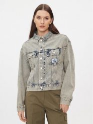 Calvin Klein Jeans Kurtka jeansowa J20J222501 Niebieski Boxy Fit. Niebieskie kurtki Calvin Klein Jeans, m, bez wzorów, z bawełny, bez kaptura. Za 459.99 zł.