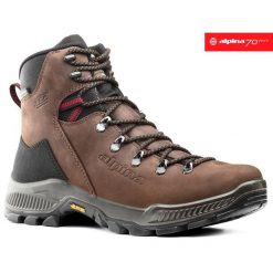Buty turystyczne dla dorosłych Alpina Prima Mid. Brązowe buty trekkingowe Alpina, z materiału, przed kolano, bez zapięcia. Za 630.00 zł.