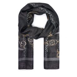 Chusta Guess. Czarne chusty Guess, z aplikacjami. Za 154.99 zł.
