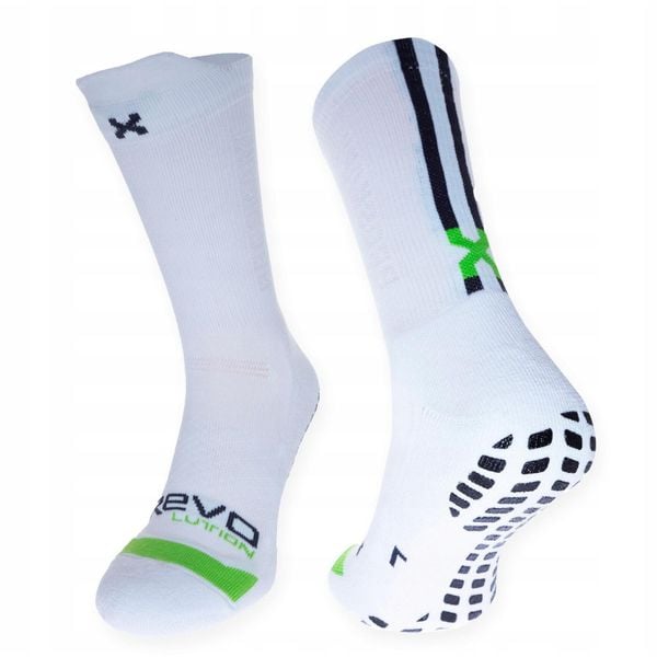 Skarpety do piłki nożnej Proskary Revo antypoślizgowe. Białe skarpetki Proskary, bez wzorów. Za 89.99 zł.