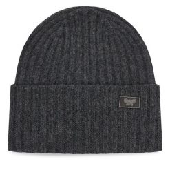 Czapka Weekend Max Mara. Szare czapki zimowe Weekend Max Mara, bez wzorów. Za 374.99 zł.