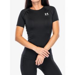 Koszulka treningowa damska Under Armour HeatGear Authentics Compression. Czarne t-shirty sportowe Under Armour, xl, bez wzorów, bez ramiączek. Za 149.95 zł.