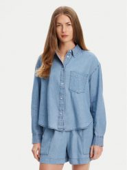 United Colors Of Benetton Koszula jeansowa 5DHJDQ07U Granatowy Regular Fit. Niebieskie koszule United Colors Of Benetton, s, bez wzorów, z bawełny, bez kołnierzyka, bez ramiączek. Za 179.99 zł.