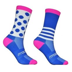 Skarpetki rowerowe unisex madani Parrot. Niebieskie skarpetki MADANI, bez wzorów. Za 9.99 zł.