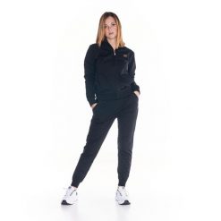 Bluza miękka z zamek błyskawiczny na co dzień. Czarne bluzy LEONE 1947 APPAREL, xs, bez wzorów, z bawełny, bez kaptura, na fitness i siłownię. W wyprzedaży za 201.87 zł.